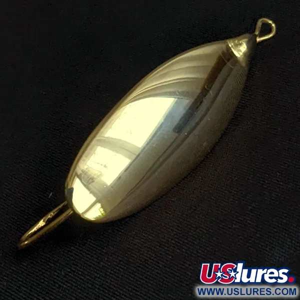 Vintage   Johnson Silver Minnow, 3/16oz gold fishing spoon #21305