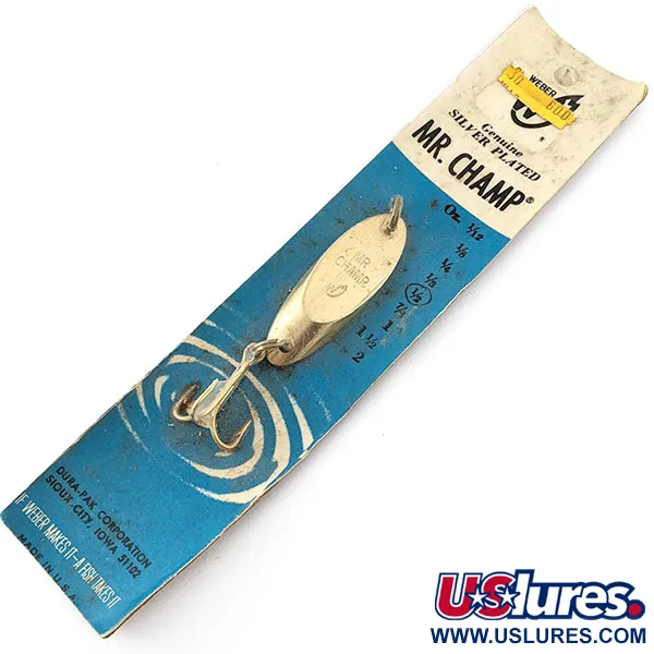  Weber Mr Champ, 1/2oz gold fishing spoon #21312