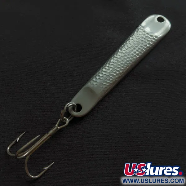 Vintage   Hopkins No=Eql 3, 2oz nickel  fishing spoon #21340