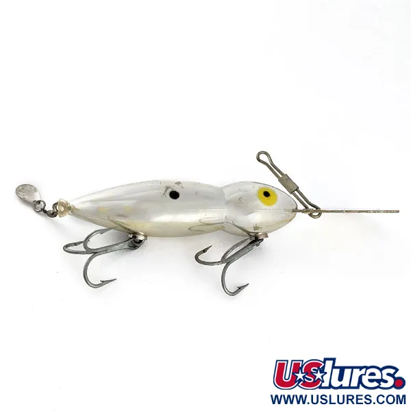 Vintage   Whopper Stopper Hellbender, 3/4oz silver fishing lure #21376