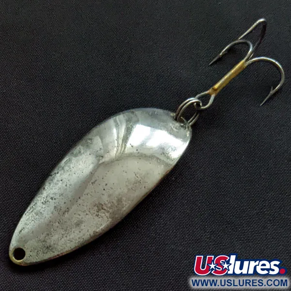 Vintage  Seneca Little Cleo (Hula Girl), 2/3oz nickel/brass fishing spoon #21420