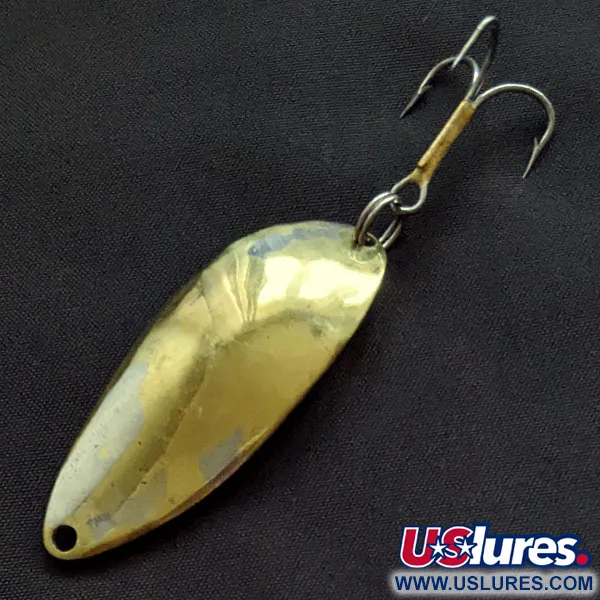 Vintage  Seneca Little Cleo (Hula Girl), 2/3oz gold/nickel fishing spoon #21421