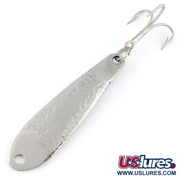 Vintage   Hopkins Shorty 75, 3/4oz nickel fishing spoon #21449