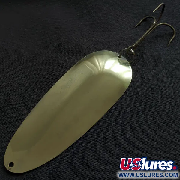 Vintage   Lucky Strike, 1 2/3oz nickel/ brass fishing spoon #21459