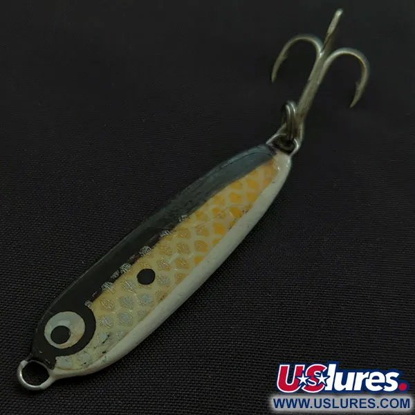 Vintage   Stinger bleak , 2/3oz black/white fishing spoon #21478