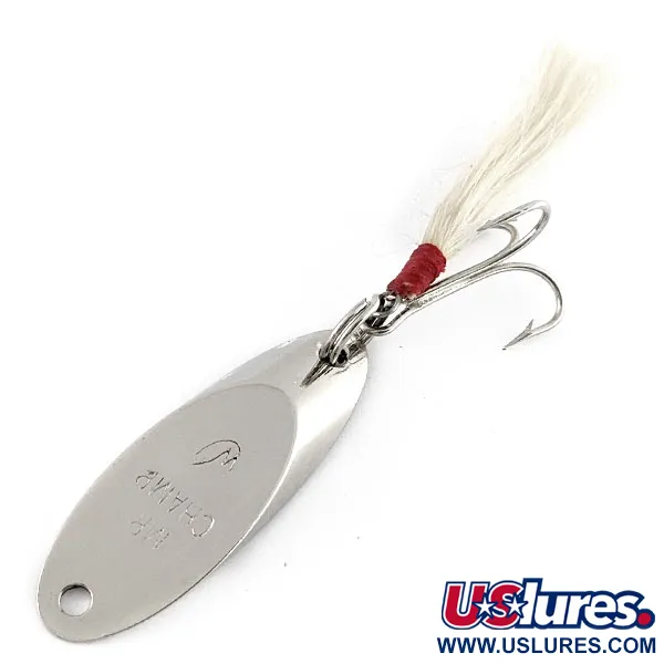 Vintage  Weber Mr Champ, 1/2oz nickel fishing spoon #21485