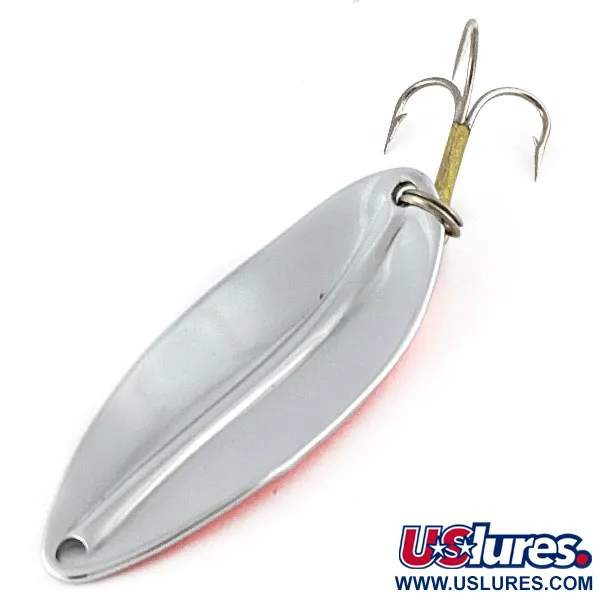 Vintage  TODDCO Main Liner, 2/5oz nickel/ red fishing spoon #21486
