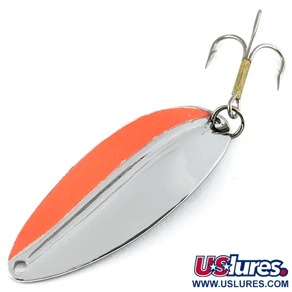 Vintage  TODDCO Main Liner, 2/5oz nickel/ red fishing spoon #21486