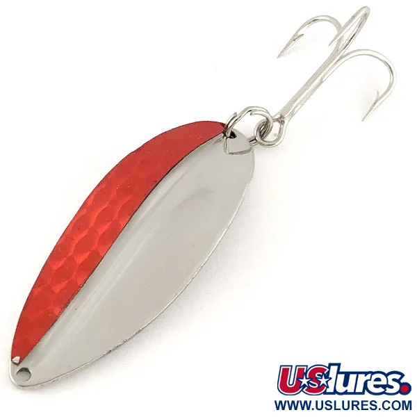 Vintage  TODDCO Main Liner, 3/4oz nickel/ red fishing spoon #21487