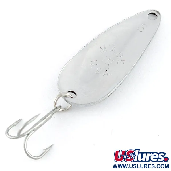 Vintage   Worth Chippewa Steel Spoon, 3/16oz nickel fishing spoon #21502