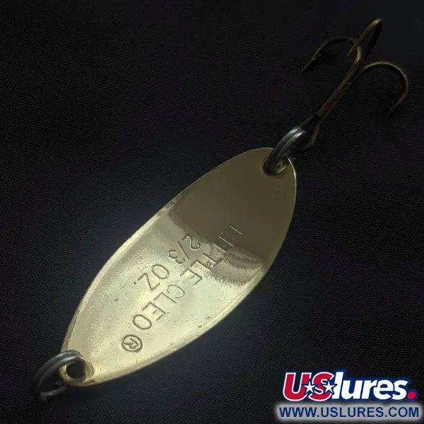 Vintage   Acme Little Cleo, 2/3oz gold fishing spoon #21507