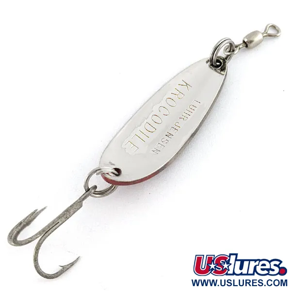 Vintage  Luhr Jensen Krocodile, 1/3oz brown fishing spoon #21518