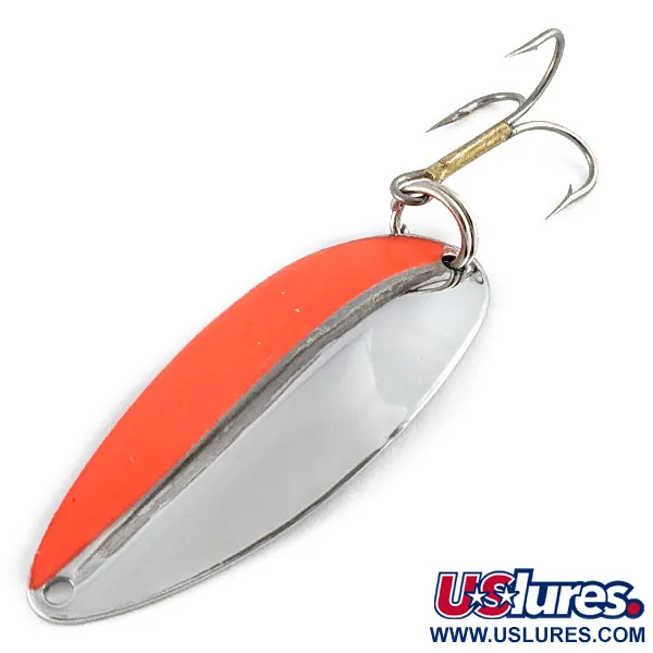 Vintage  TODDCO Main Liner, 2/5oz nickel/orange fishing spoon #21537