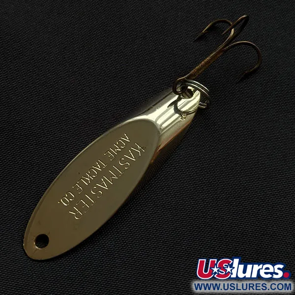 Vintage  Acme Kastmaster, 3/8oz gold fishing spoon #21540