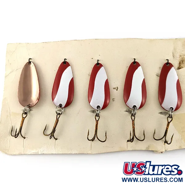   Glen Evans Spoon, 3/16oz red/white/copper fishing spoon #21541