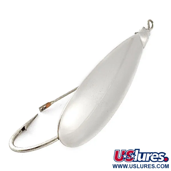 Vintage   Johnson Silver Minnow, 2/5oz silver fishing spoon #21544