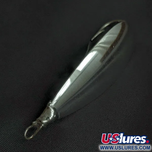 Vintage   Johnson Silver Minnow, 2/5oz silver fishing spoon #21544