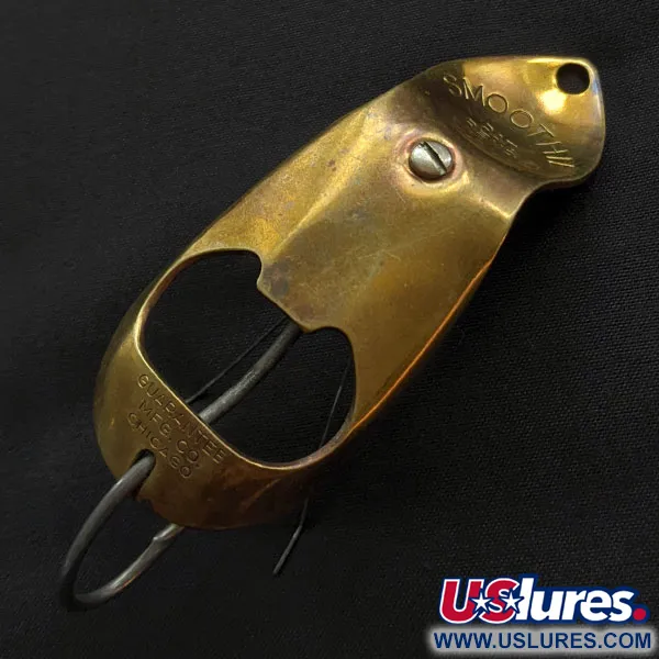  Guarantee Mfg Chicago Smoothie Spoon, 3/4oz brass fishing spoon #21668