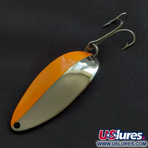 Vintage  Seneca Little Cleo (Hula Girl), 1/2oz nickel/orange fishing spoon #21682