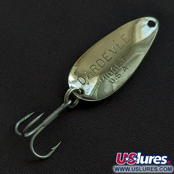 Vintage  Eppinger Dardevle  Midget, 3/16oz Black Devle fishing spoon #21686