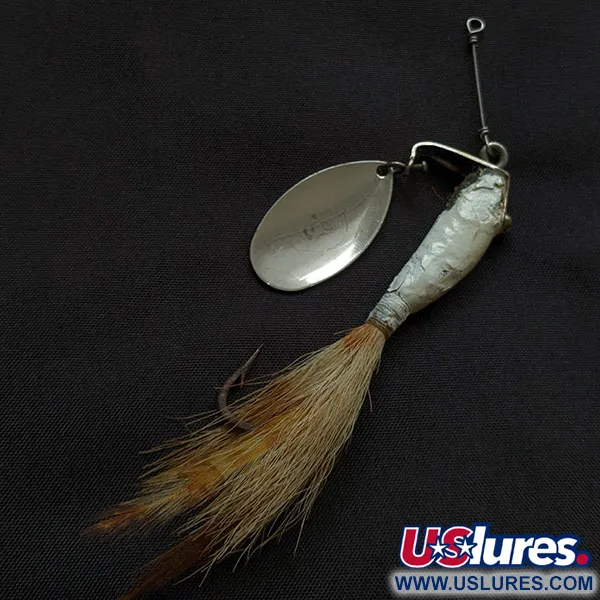 Vintage   Heddon Spin Fin 3, 1/2oz nickel fishing #21756