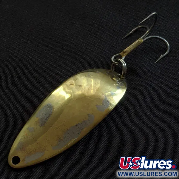 Vintage  Seneca Little Cleo (Hula Girl), 1/2oz nikiel/złoto fishing spoon #21811