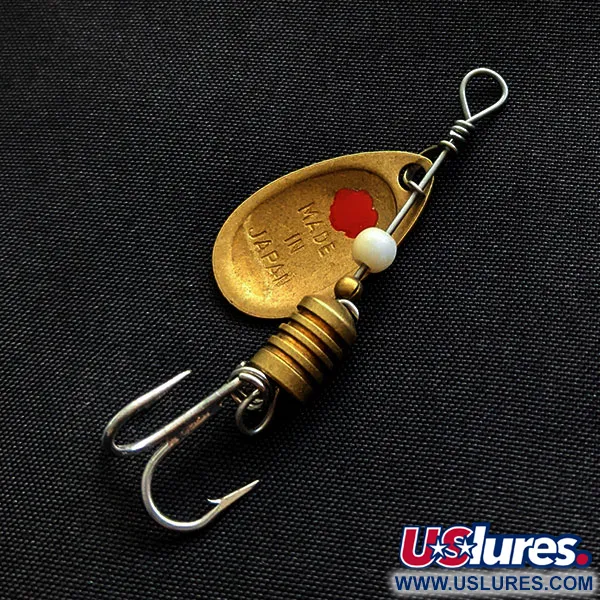Vintage  Kmart Red Dot Tuffy 1 Spinner for All Gamefish, 1/8oz brass spinning lure #21815