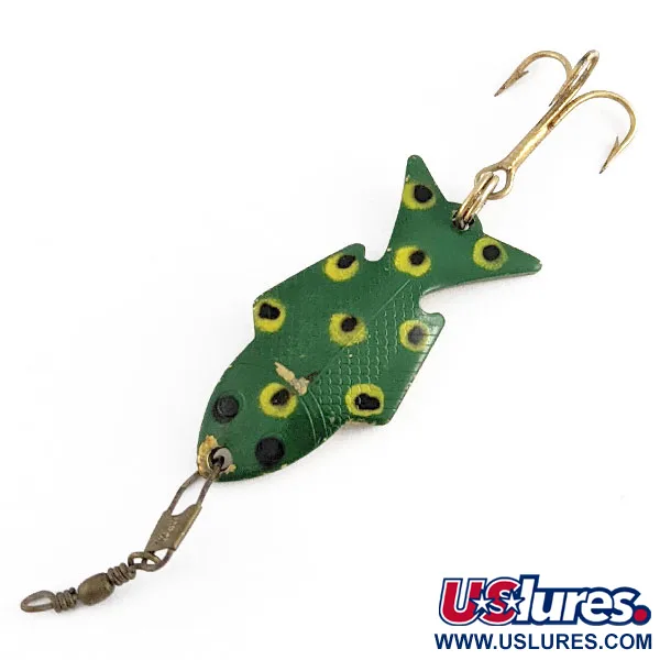 Vintage   Wright & McGill Wright Fish, 1/4oz Frog fishing spoon #21825