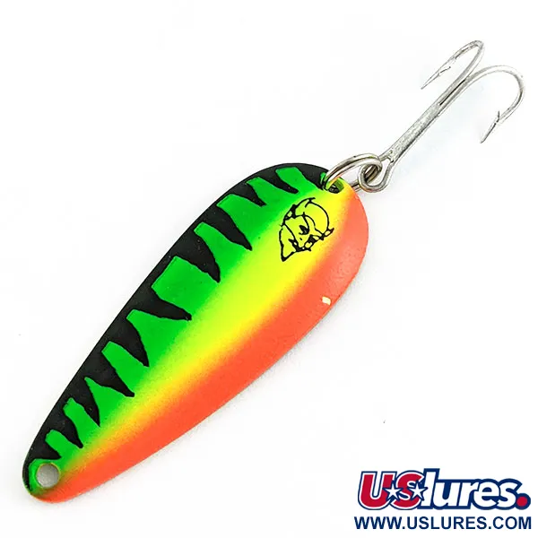 Vintage  Eppinger Dardevle Imp, 2/5oz Fire tiger fishing spoon #21900