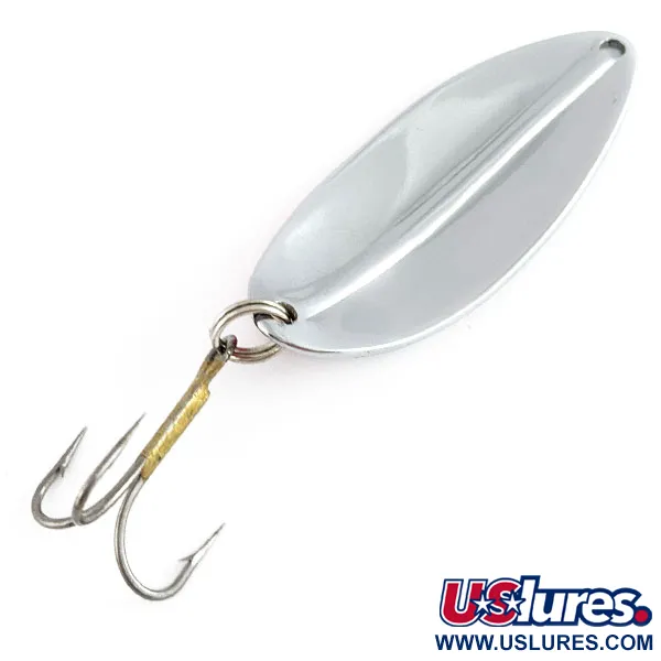 Vintage  TODDCO Main Liner, 2/5oz nickel/orange fishing spoon #21933