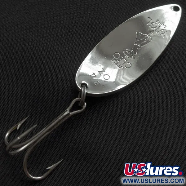 Vintage  Seneca Little Cleo (Hula Girl), 3/4oz nickel fishing spoon #21961