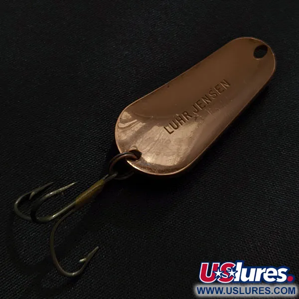 Vintage   Luhr Jensen Luhr's wobbler, 2/5oz copper fishing spoon #23222