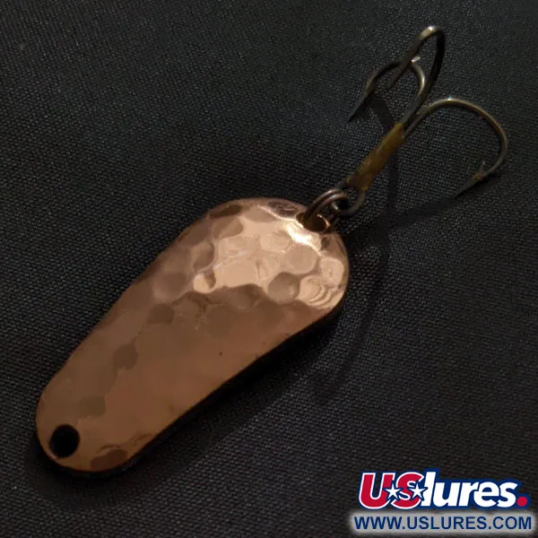 Vintage   Luhr Jensen Luhr's wobbler, 2/5oz copper fishing spoon #23222