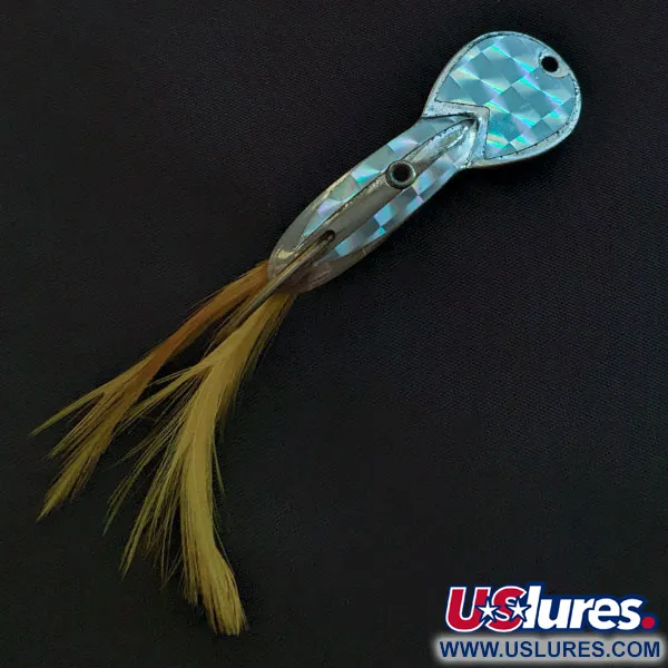 Vintage   Glen Evans Loco 2 Weedless, 1/4oz nickel fishing spoon #22052