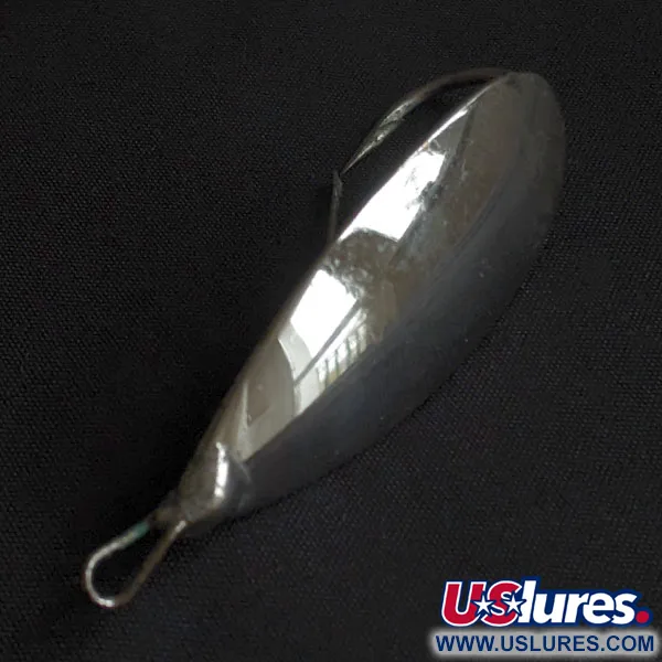 Vintage   Johnson Silver Minnow, 1/3oz nickel fishing spoon #22105