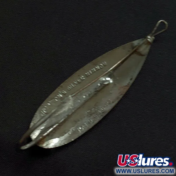 Vintage   Johnson Silver Minnow, 1/3oz nickel fishing spoon #22105