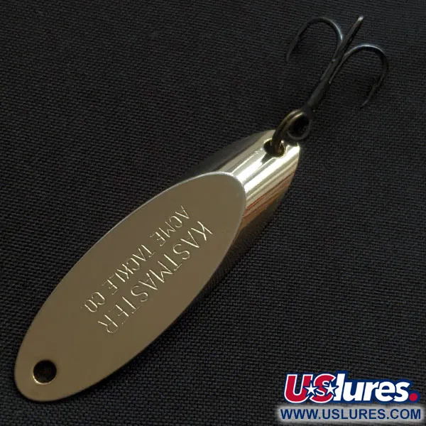 Vintage  Acme Kastmaster, 1/4oz gold fishing spoon #22458