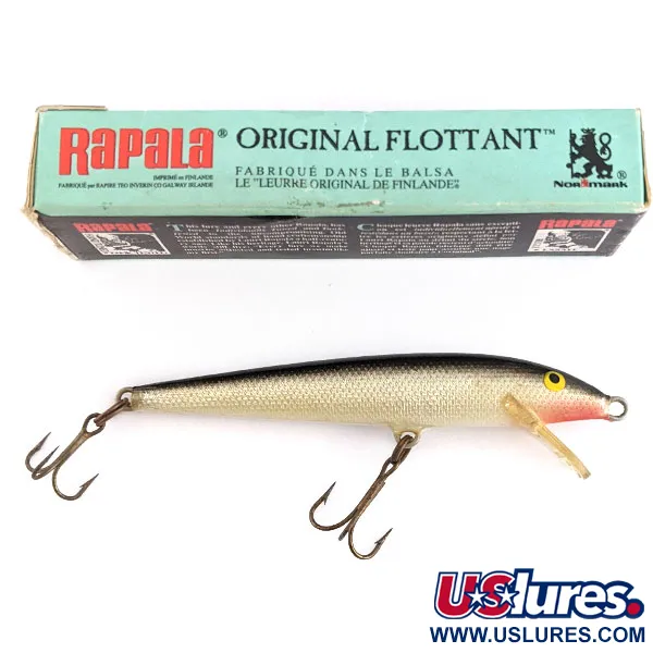   Rapala Original Floater F9, 1/8oz S (Silver) fishing lure #22177