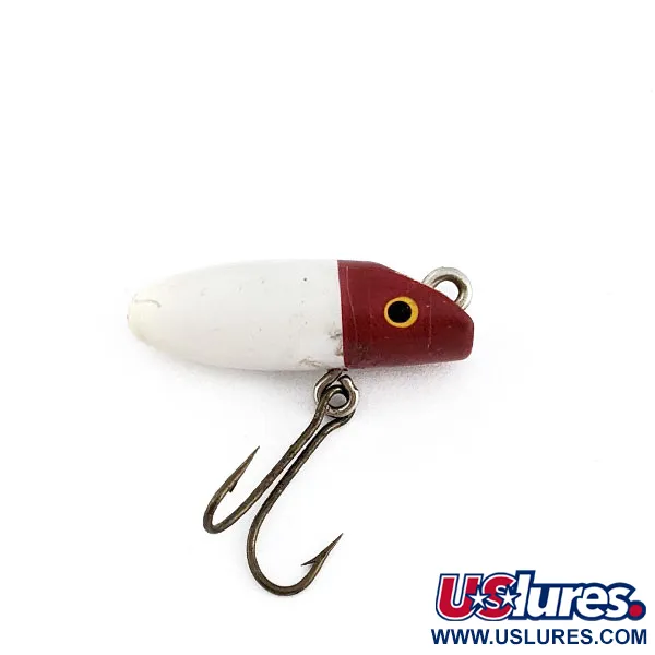 Vintage   South Bend Wooden  Fly-Oreno, 3/64oz red/white fishing lure #22210