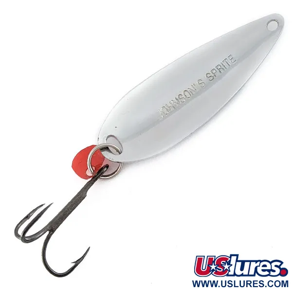 Vintage   Johnson Sprite, 1/3oz nickel fishing spoon #22291