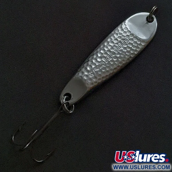 Vintage   Hopkins Shorty 75, 3/4oz nickel fishing spoon #22295