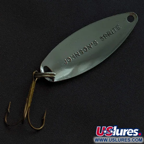 Vintage   Johnson Sprite, 1/3oz nickel fishing spoon #22310