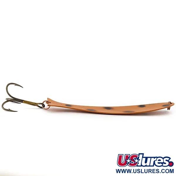 Vintage   Williams Mooselook wobbler, 2/5oz orange/black fishing spoon #22317