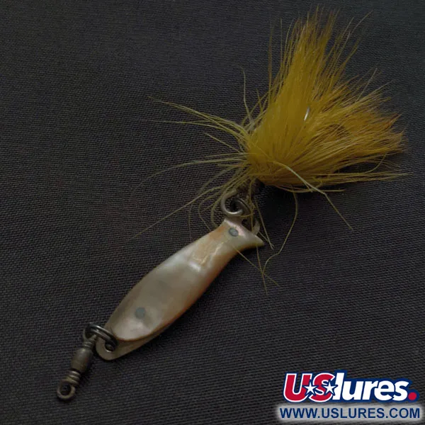 Vintage   Red Abalone Pearl Minnow​, 3/32oz Pearl fishing spoon #22318