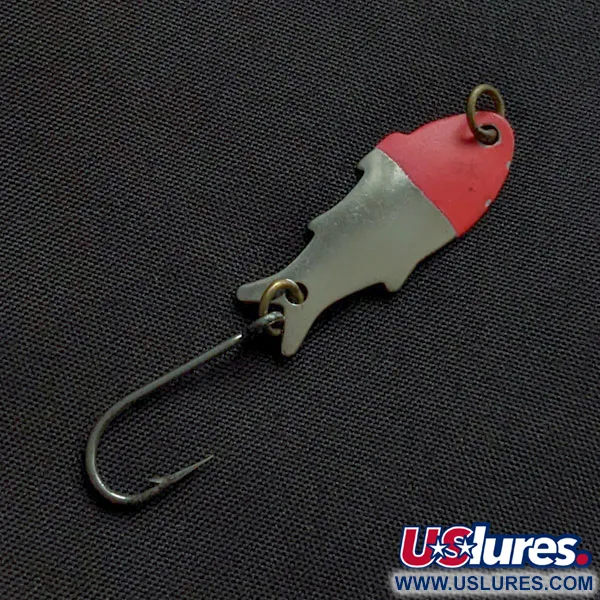 Vintage   Shoff's Triple Teazer, 1/32oz nickel/red fishing spoon #22327