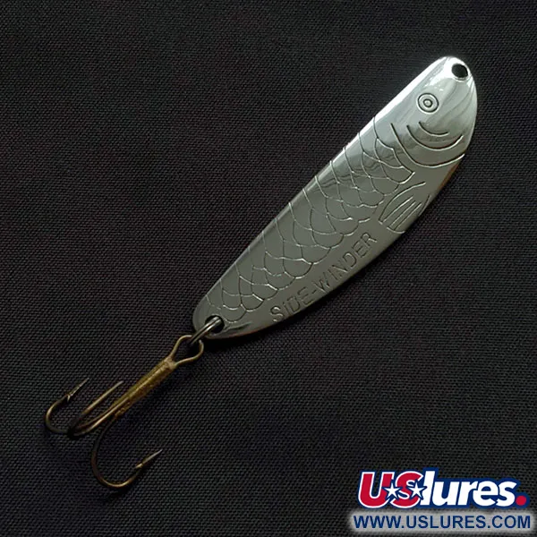 Vintage  Acme Side-Winder, 1/3oz nickel fishing spoon #22333