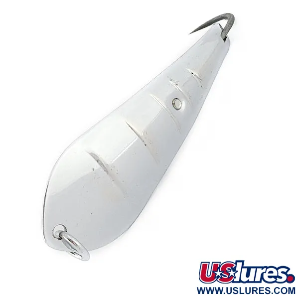 Vintage  Luhr Jensen Reflecto Spoon #4, 3/5oz nickel fishing spoon #22340