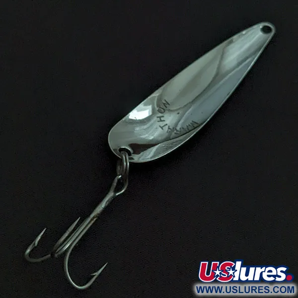 Vintage  Marathon Bait Company Marathon, 1/4oz nickel fishing spoon #22380
