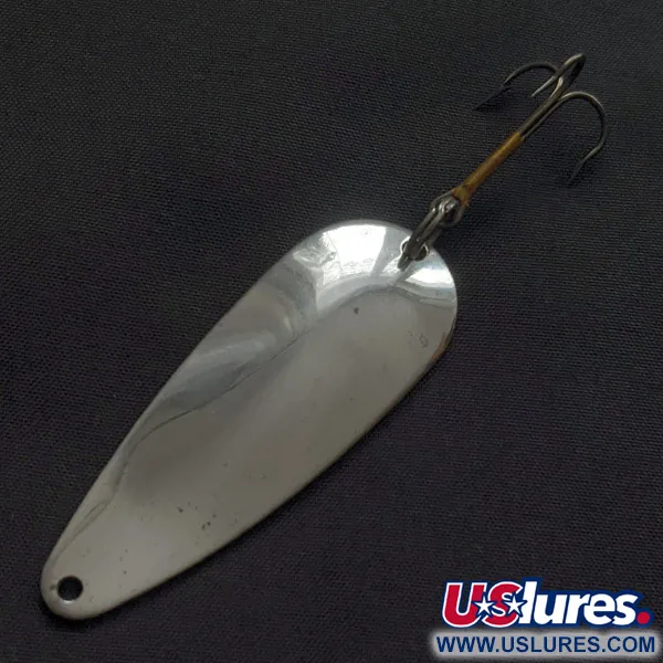 Vintage  Weber Gypsy King 0, 2/5oz nickel fishing spoon #22381