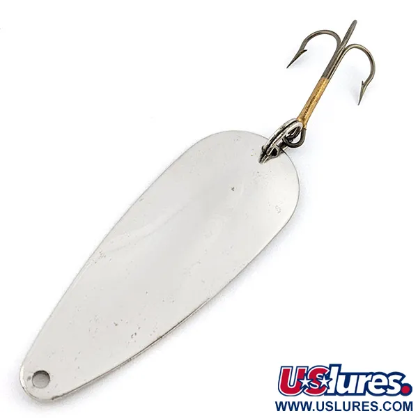 Vintage  Weber Gypsy King 0, 2/5oz nickel fishing spoon #22381